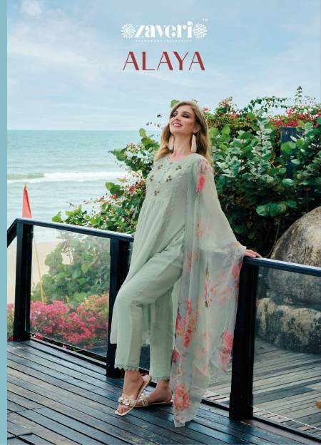 Alaya By Zaveri Organza Readymade Suits Catalog